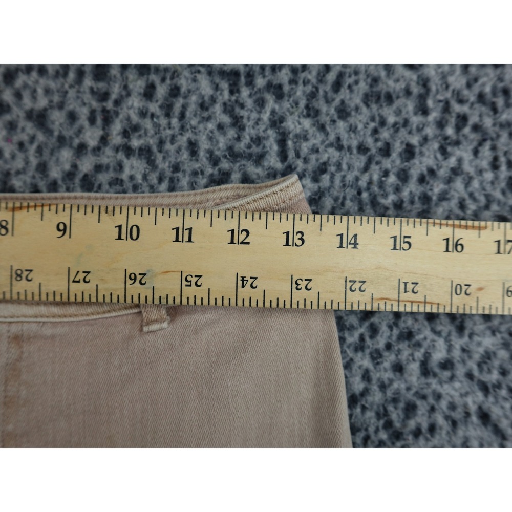 Robertson + Rodeo Wide Leg Jeans Womens Medium Tan Raw Hem High Rise - Picture 8 of 14